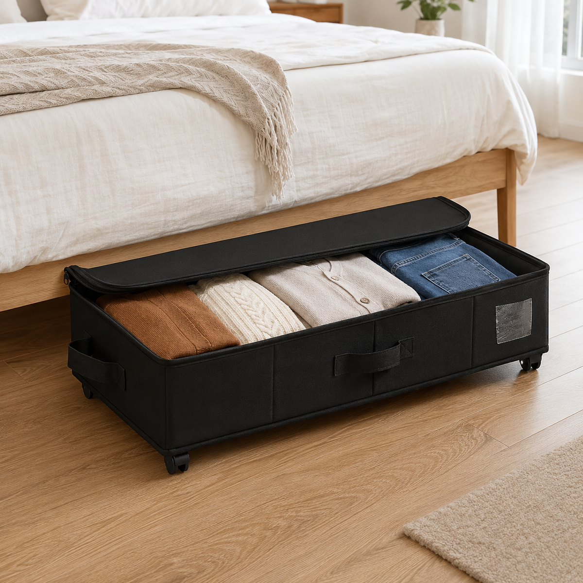 Foldable Under-Bed Storage Bin (50L)