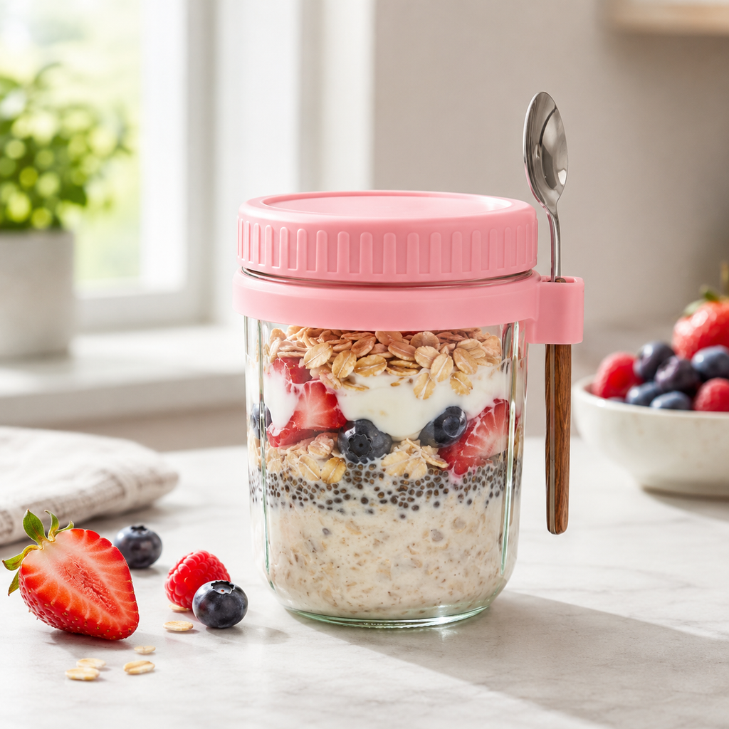 Overnight Oats Container (with Spoon)