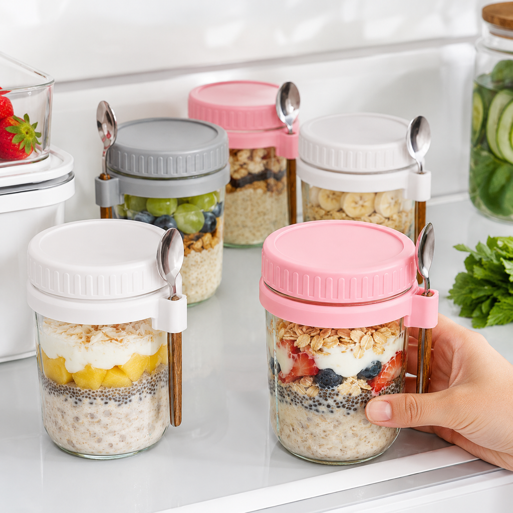 Overnight Oats Container (with Spoon)