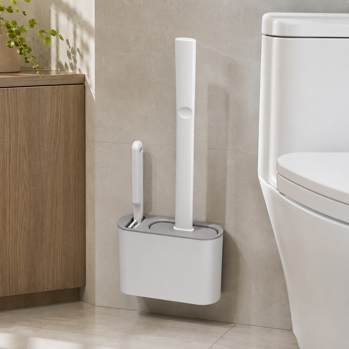 Silicone Toilet Brush & Holder