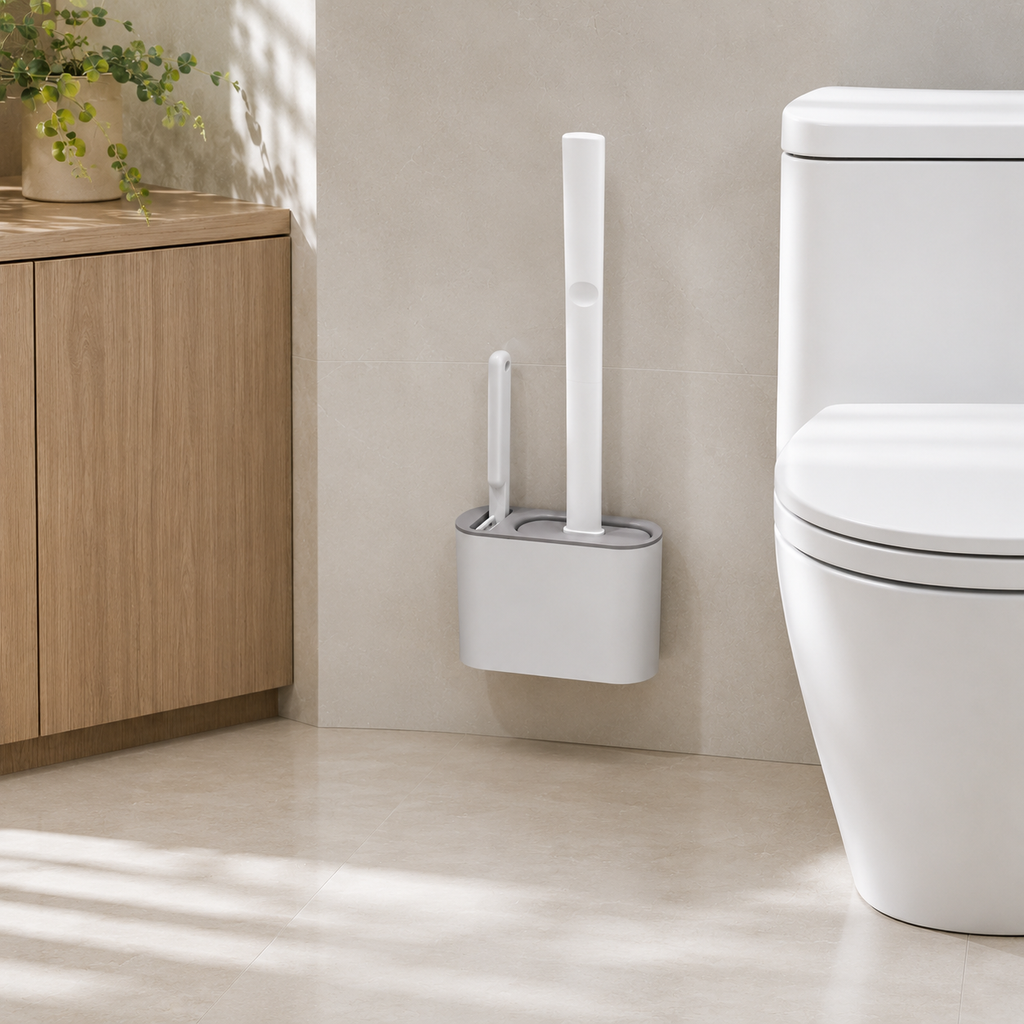 Silicone Toilet Brush & Holder