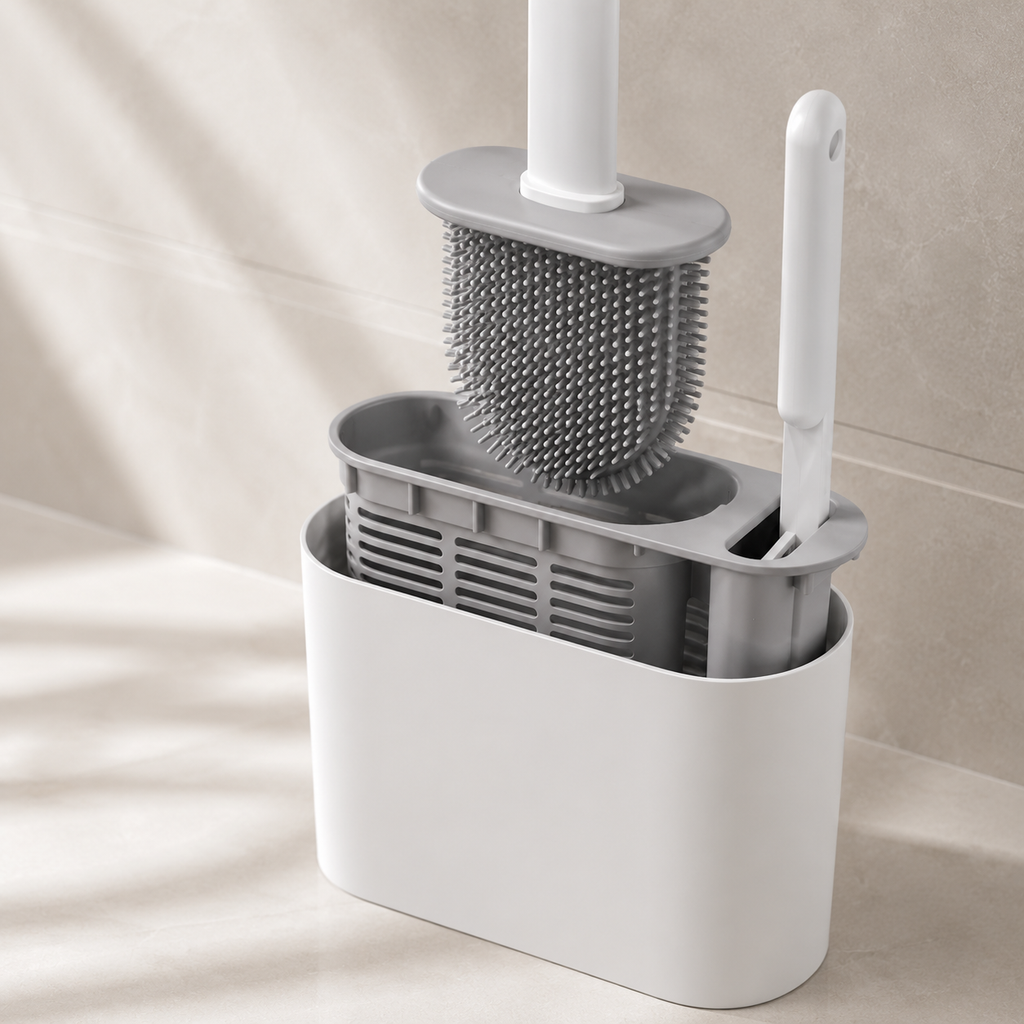 Silicone Toilet Brush & Holder