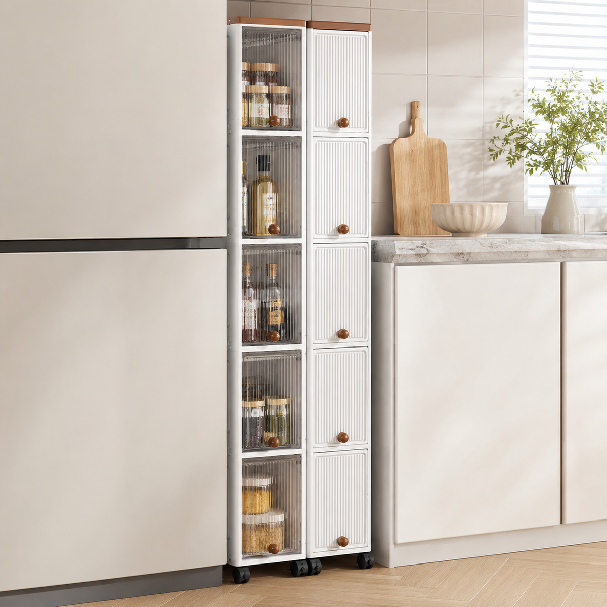 Slim Rolling Storage Cart