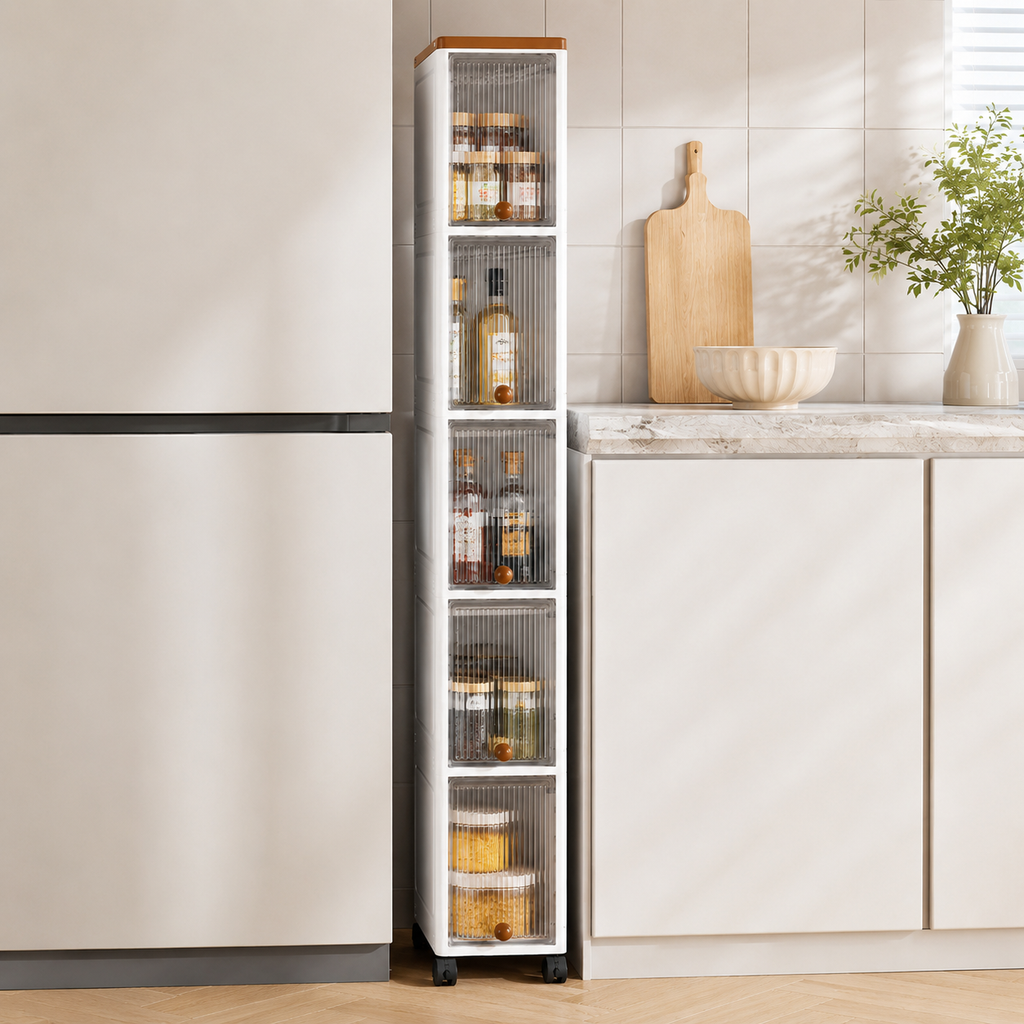 Slim Rolling Storage Cart