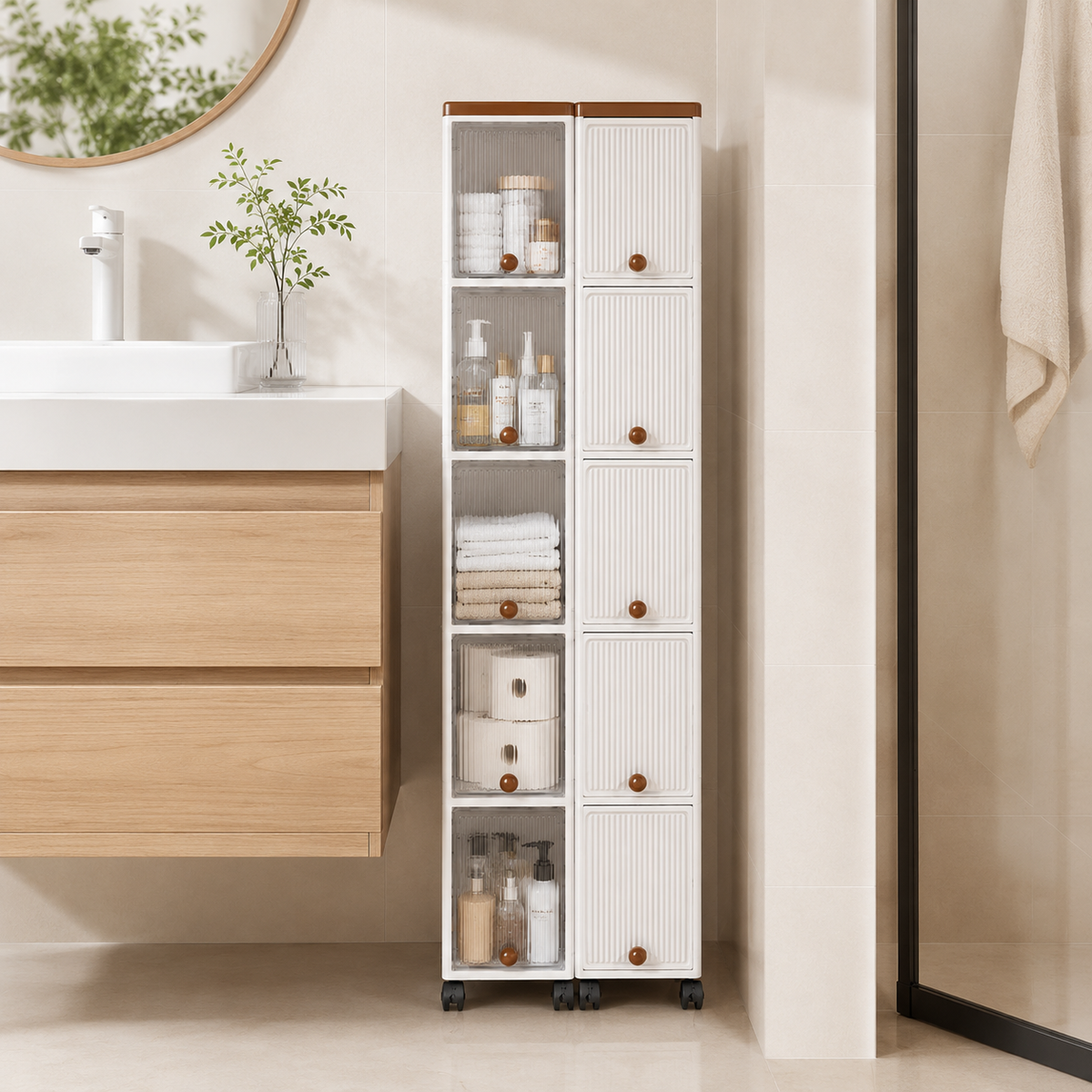 Slim Rolling Storage Cart