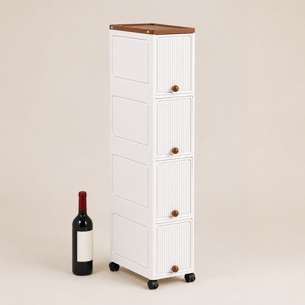Slim Rolling Storage Cart