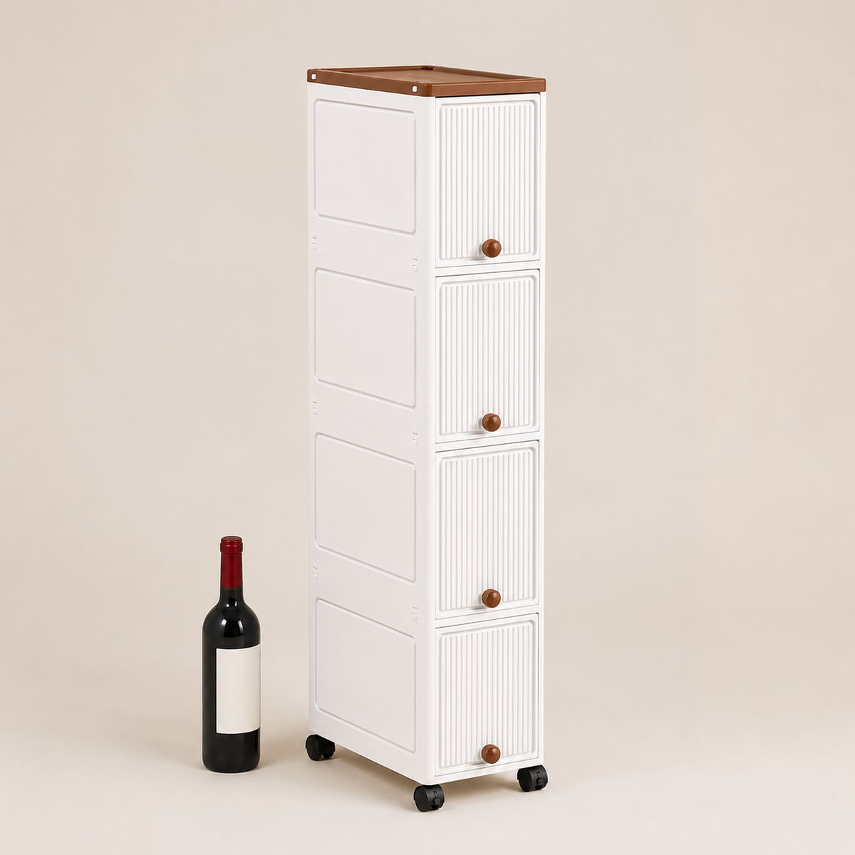 Slim Rolling Storage Cart