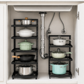 Adjustable Under-Sink Shelf