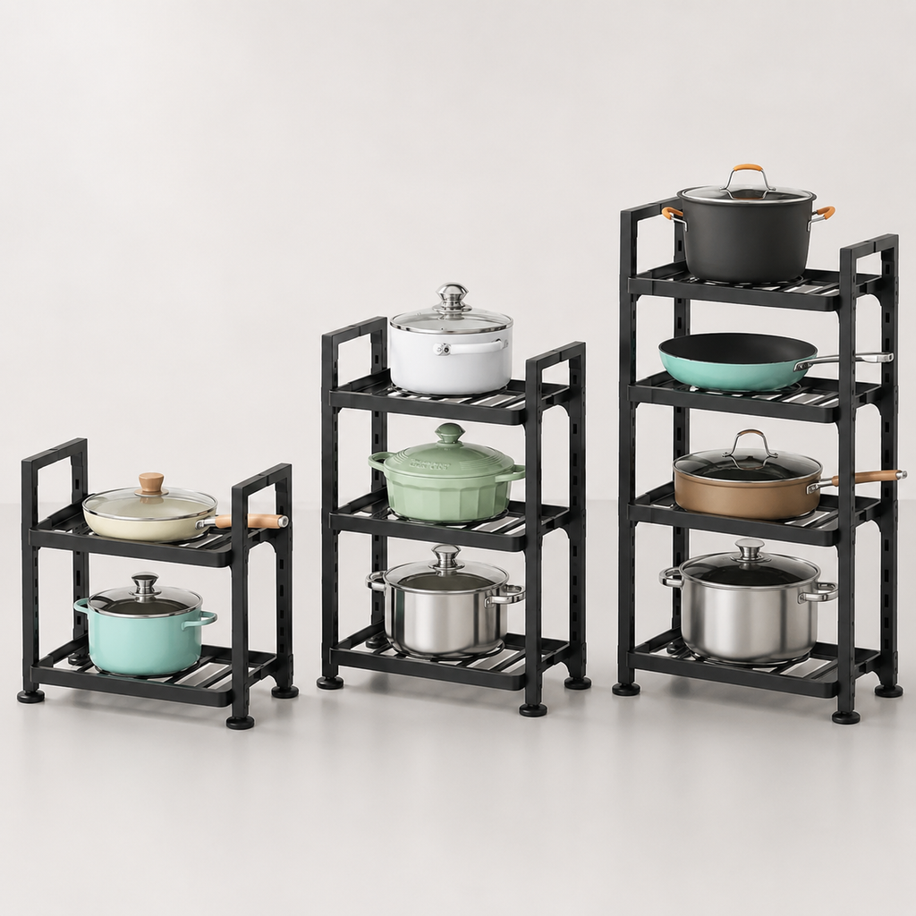 Adjustable Under-Sink Shelf