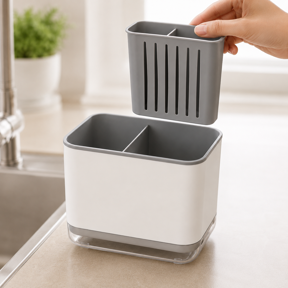 Double-Layer Cutlery Drain Rack