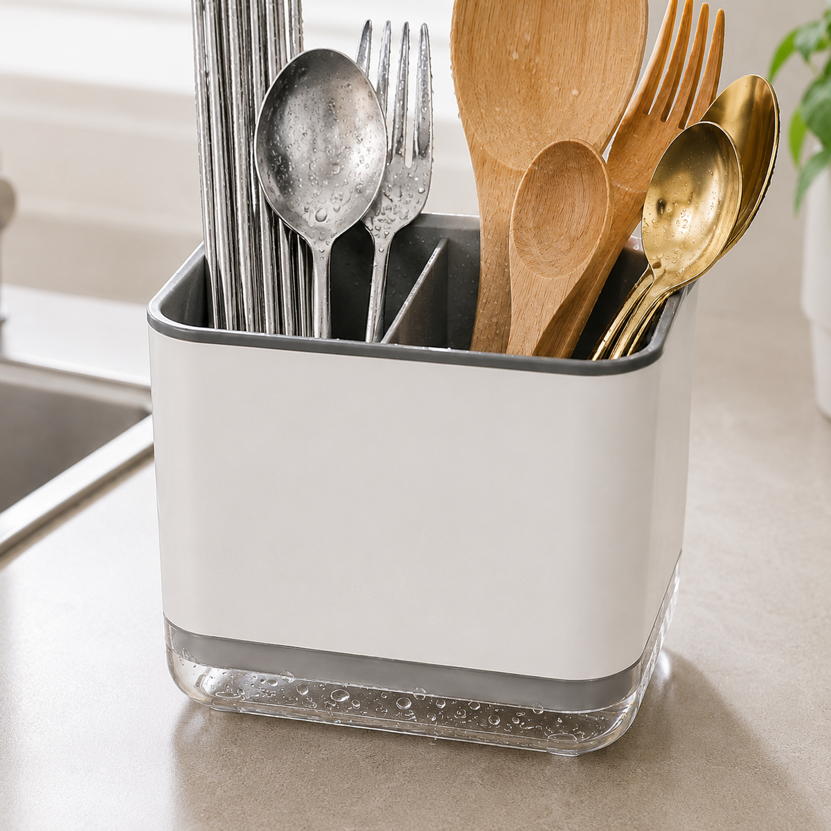 Double-Layer Cutlery Drain Rack