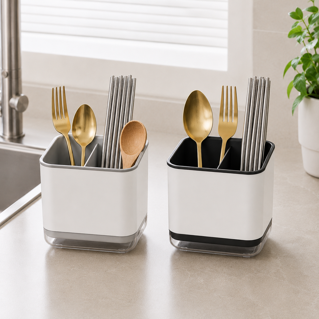 Double-Layer Cutlery Drain Rack
