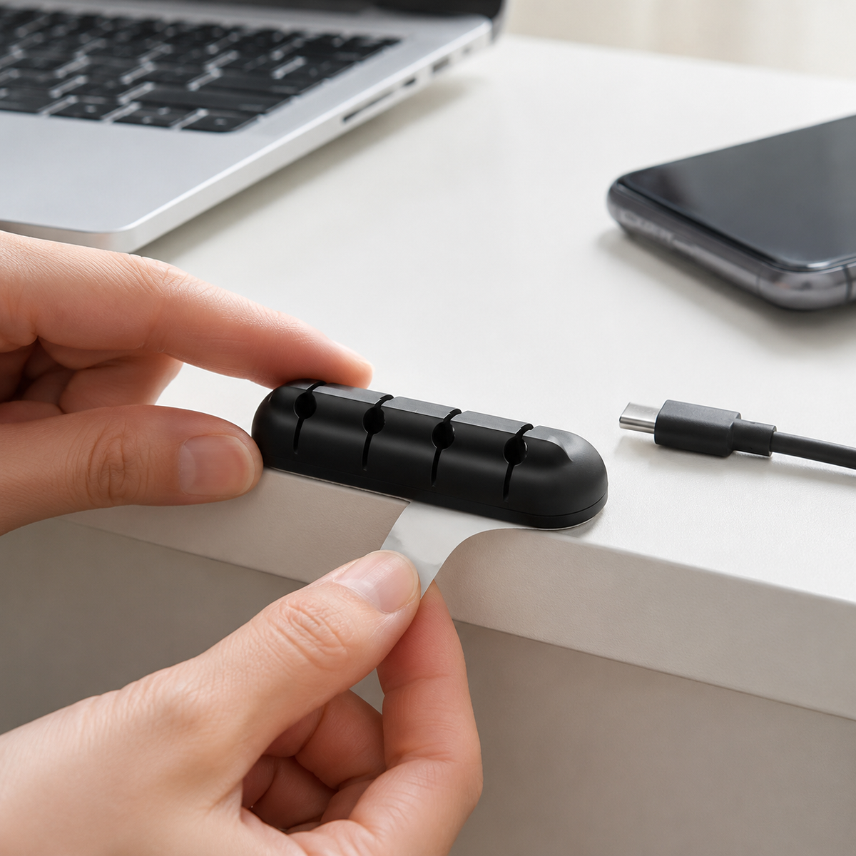 Adhesive Cable Organizer Clip