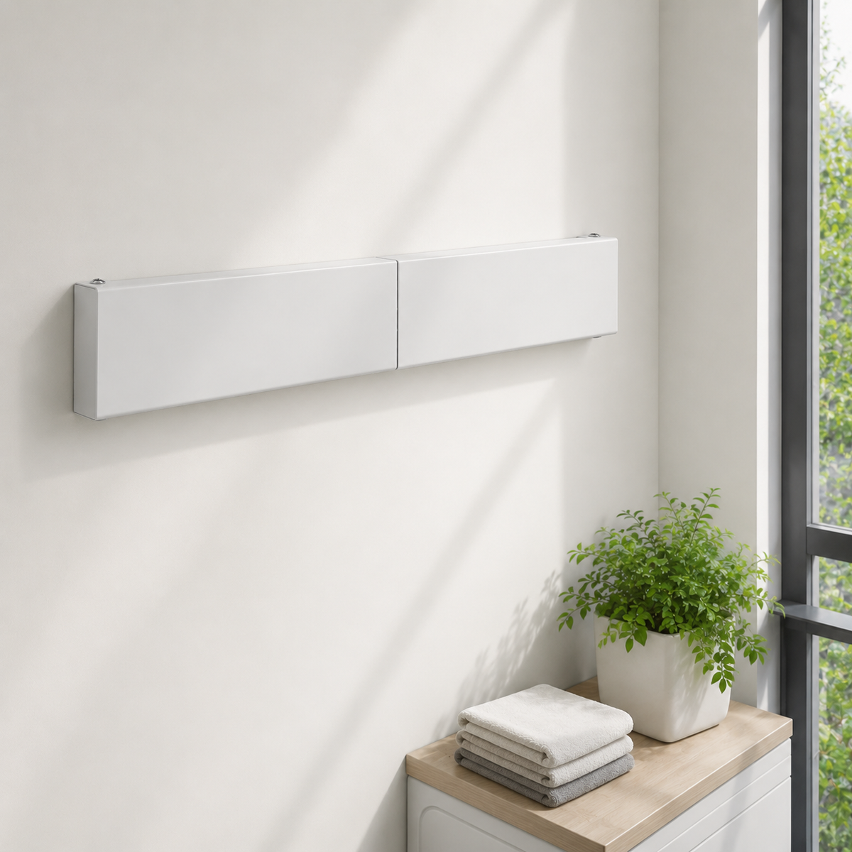 Wall-Mounted Retractable Drying Rack