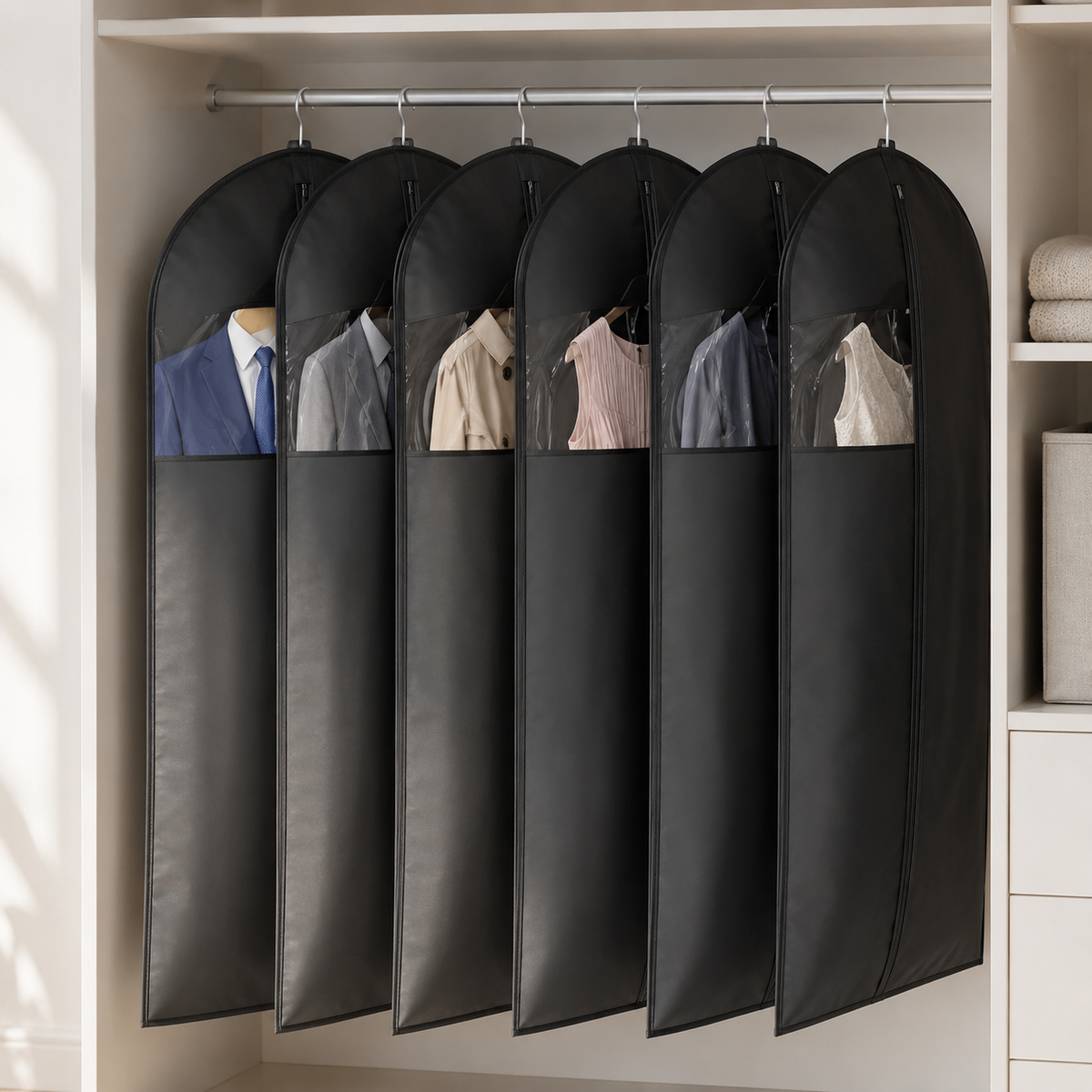 Waterproof Hanging Garment Bag with Window