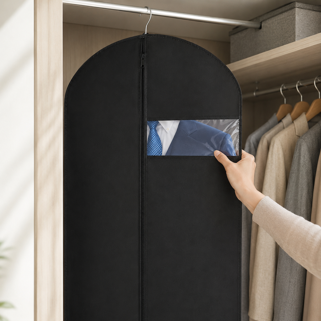 Waterproof Hanging Garment Bag with Window