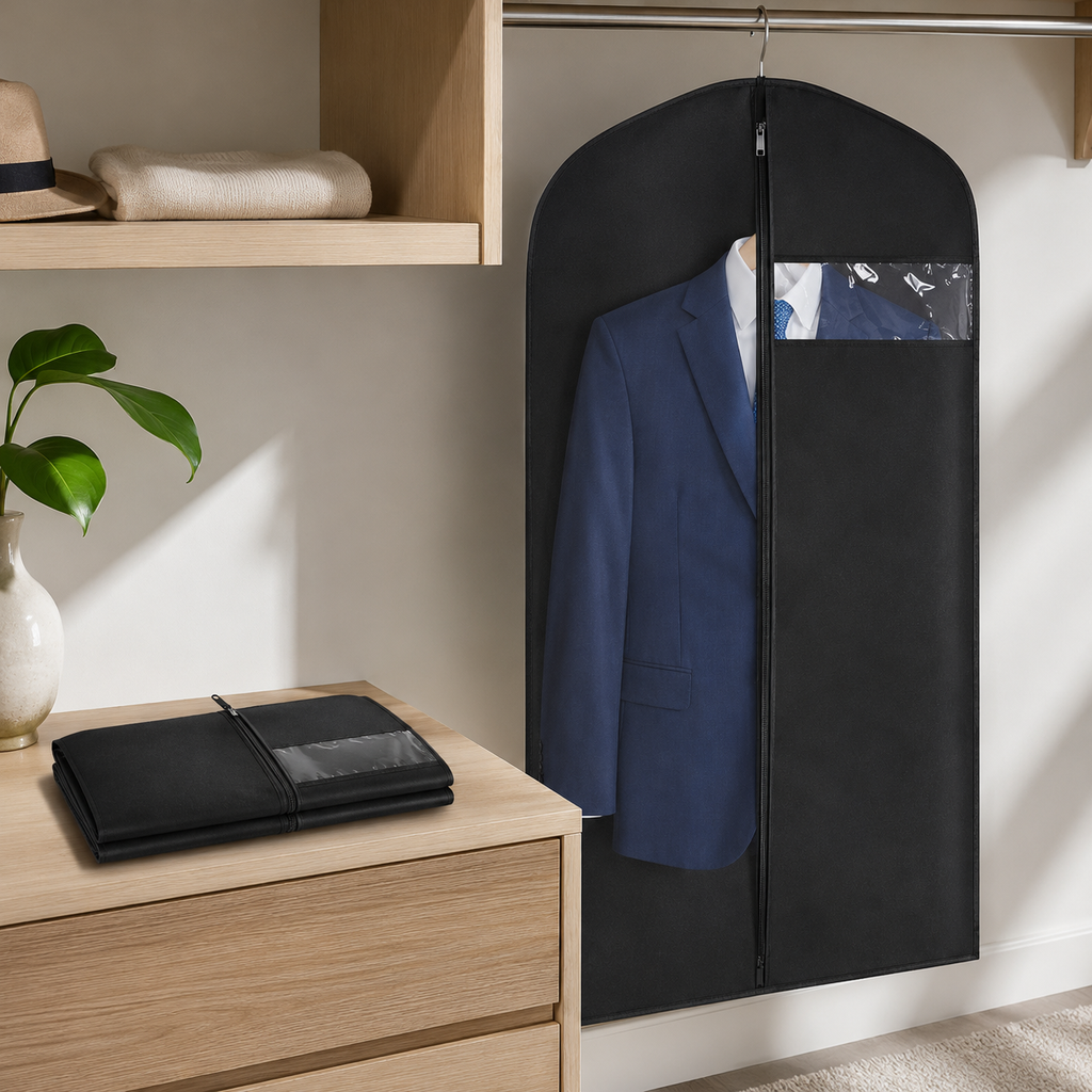 Waterproof Hanging Garment Bag with Window
