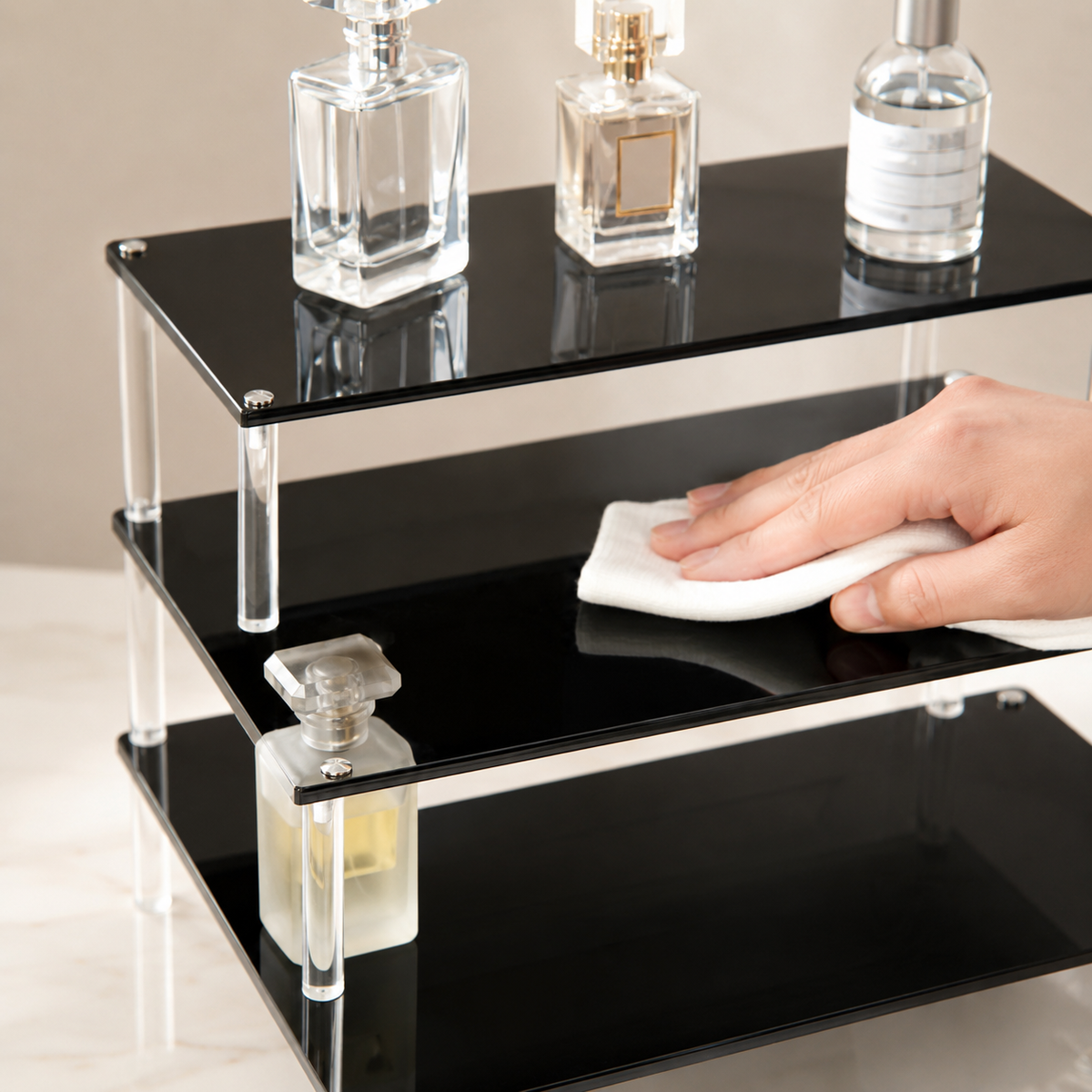 Tiered Acrylic Step Display Riser
