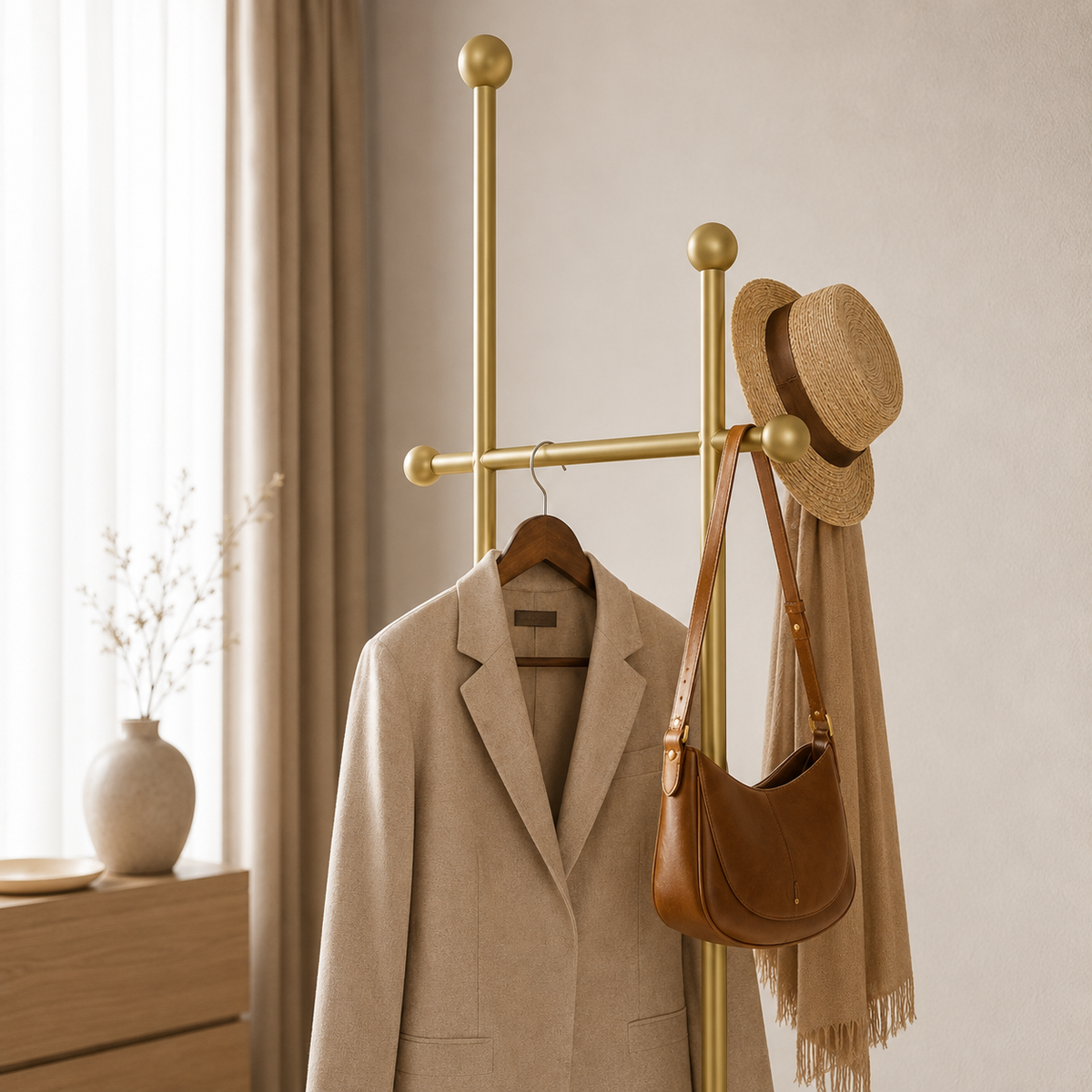 Arch Freestanding Coat & Valet Stand