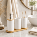 Ceramic Bathroom Accessory Set
