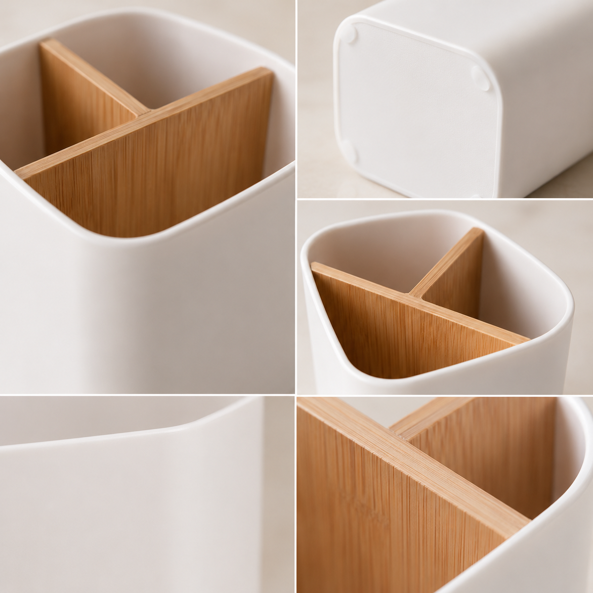 Bamboo Toothbrush & Toothpaste Holder