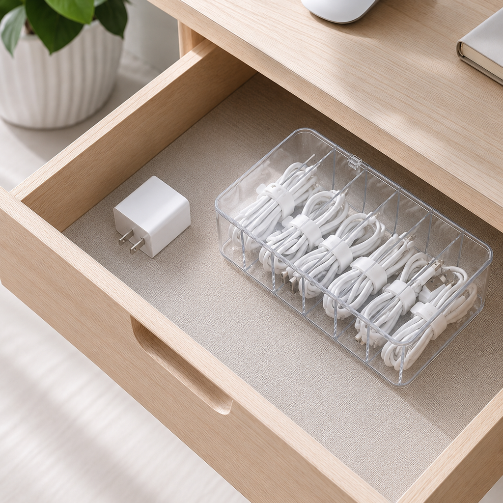 Divided Cable Storage Box