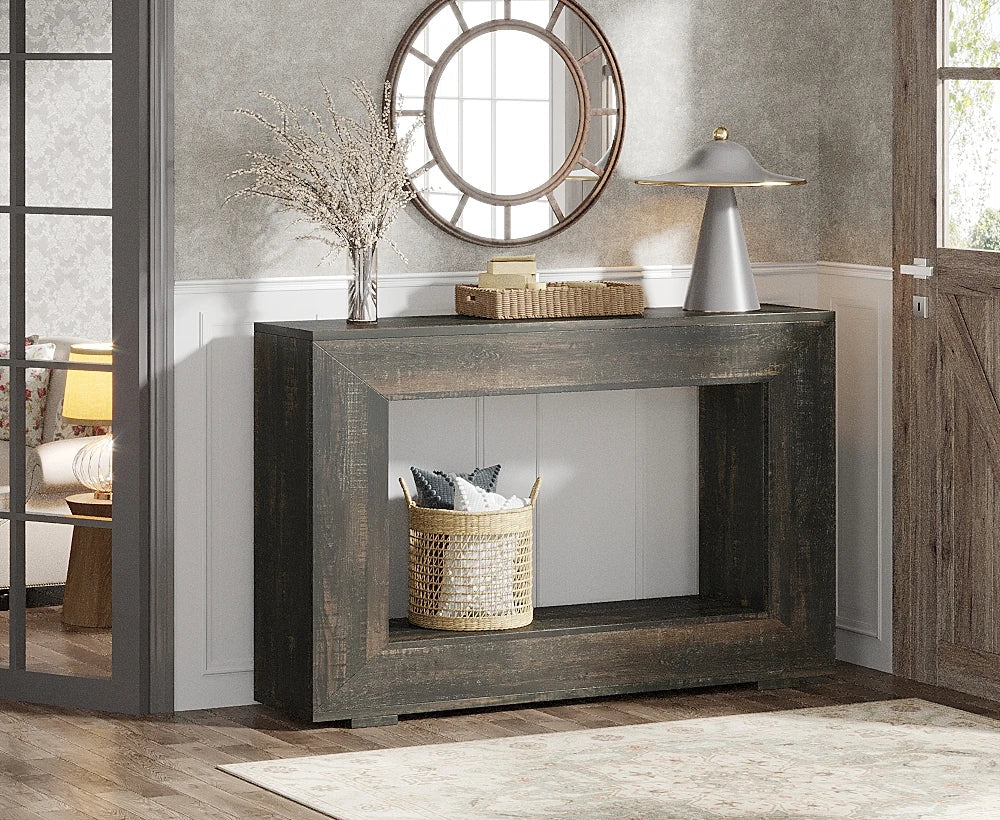 Rustic Wood Console Table