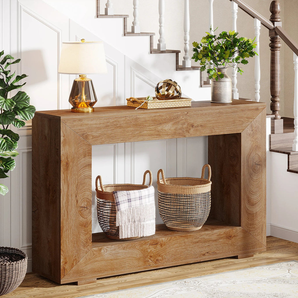 Rustic Wood Console Table