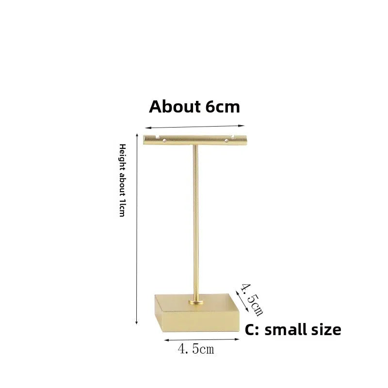 Gold T-Bar Earring Display Stand