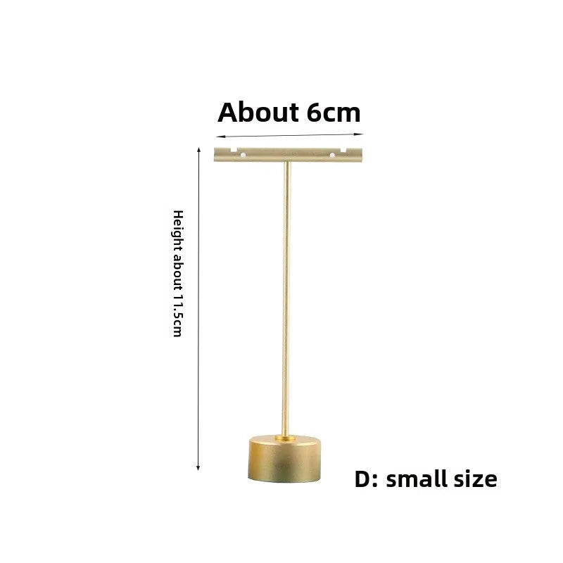 Gold T-Bar Earring Display Stand