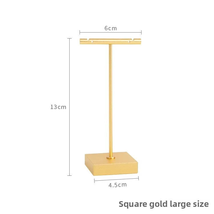 Gold T-Bar Earring Display Stand