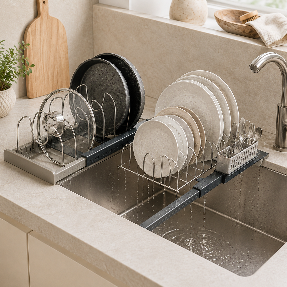 Adjustable Dish Drying Rack