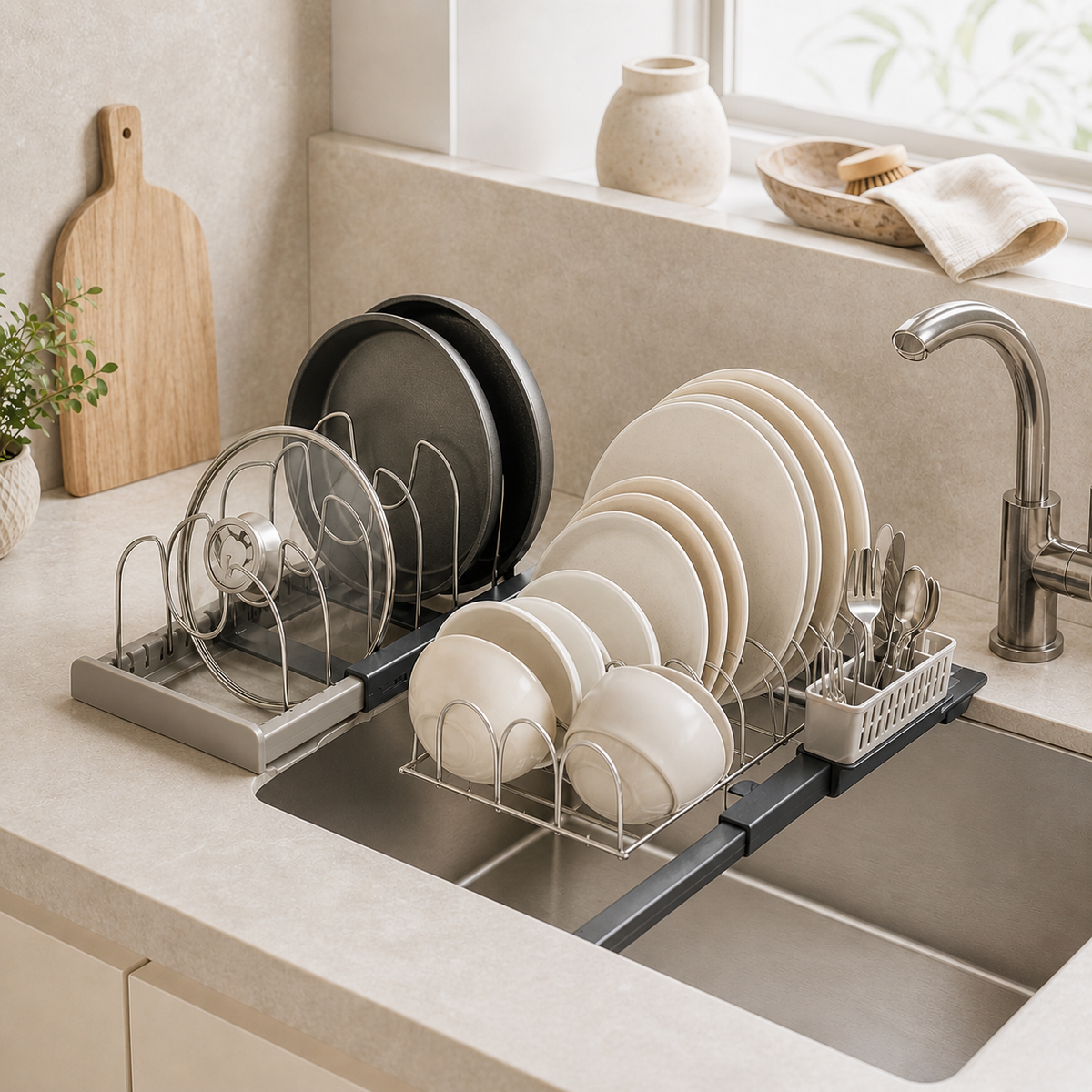 Adjustable Dish Drying Rack
