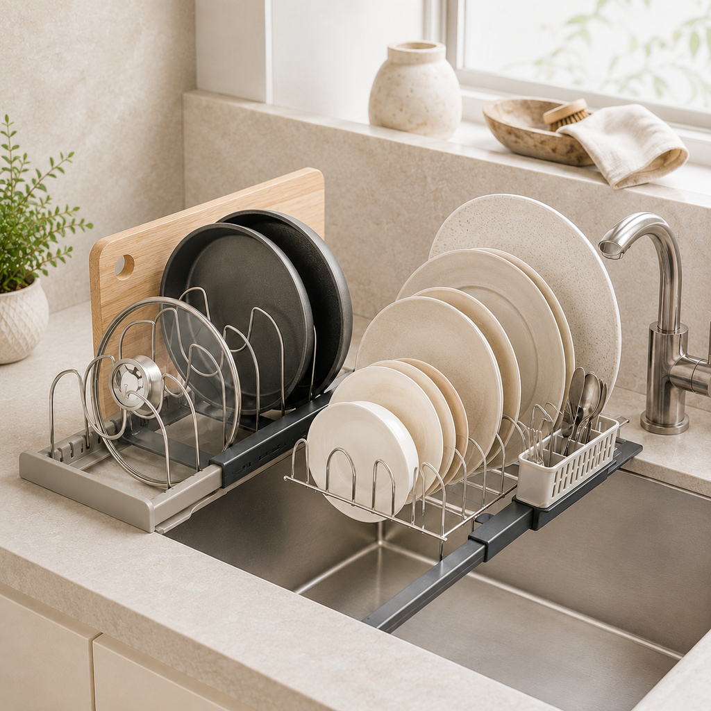 Adjustable Dish Drying Rack