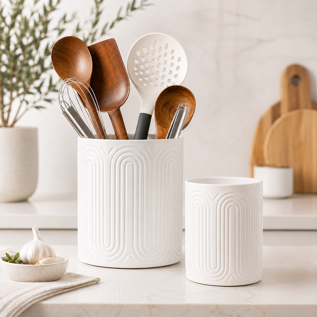 Ceramic Utensil Crock