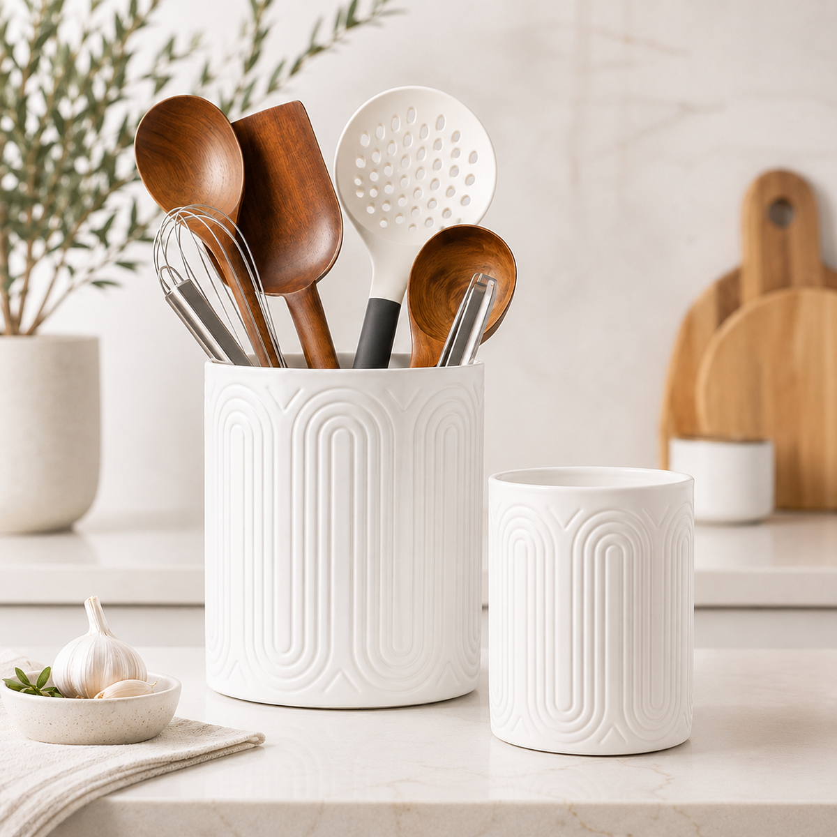 Ceramic Utensil Crock
