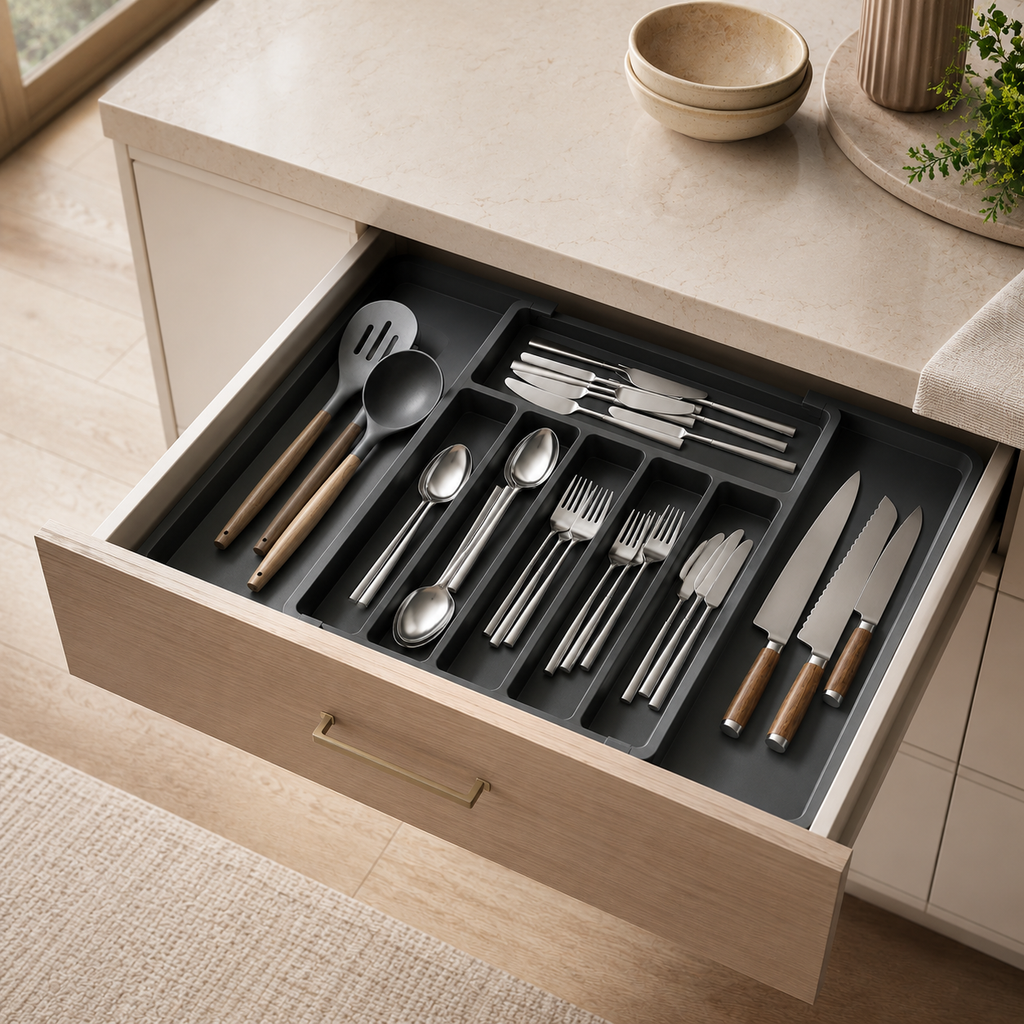 Expandable Cutlery Tray