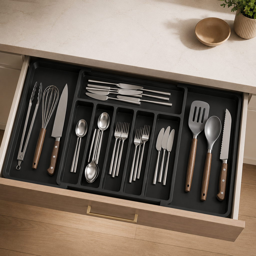 Expandable Cutlery Tray