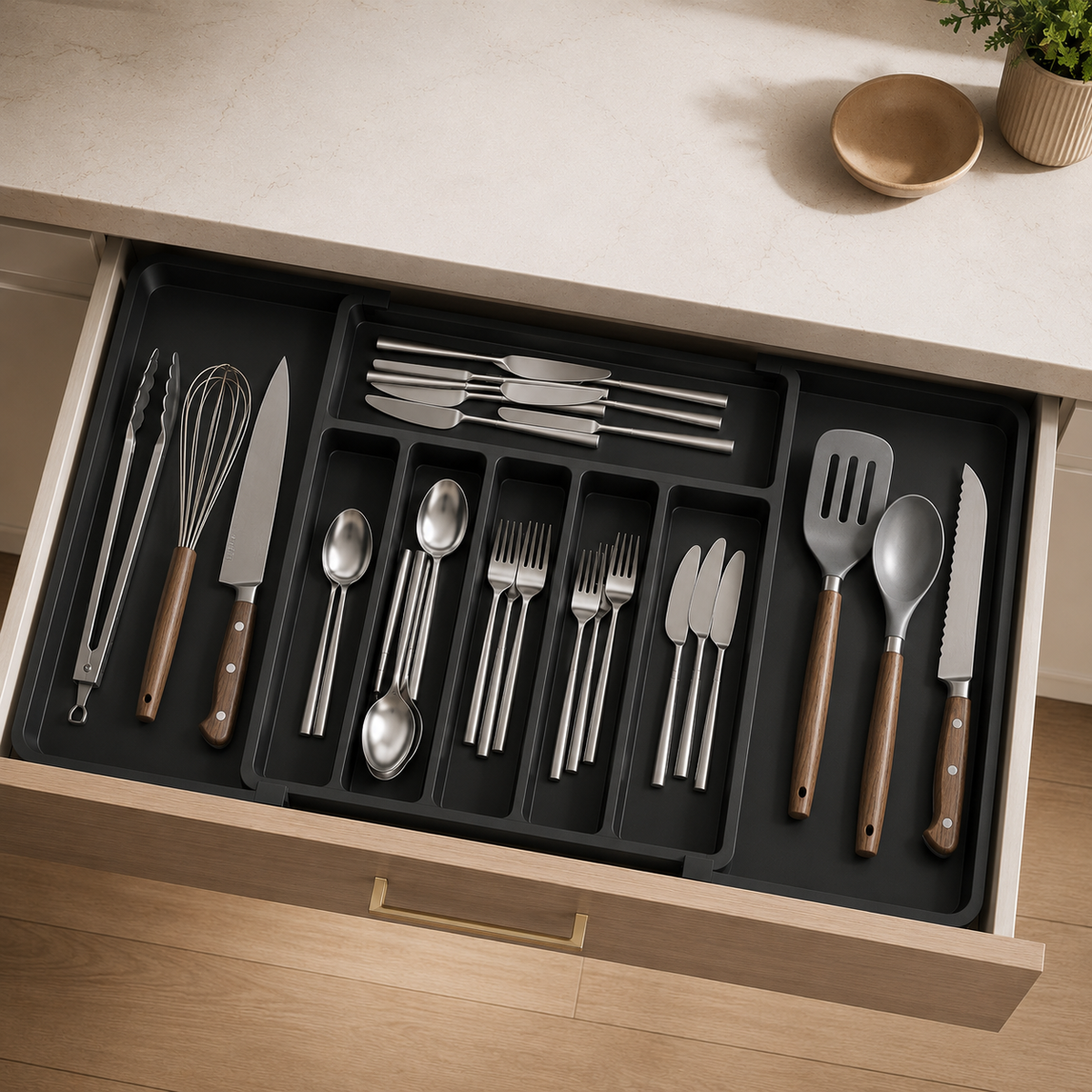 Expandable Cutlery Tray
