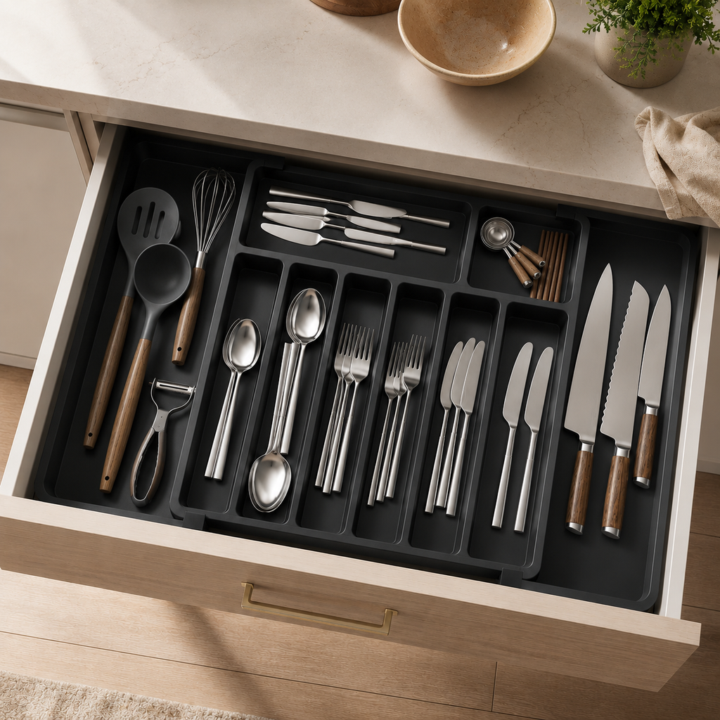Expandable Cutlery Tray