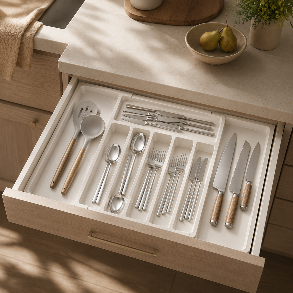 Expandable Cutlery Tray