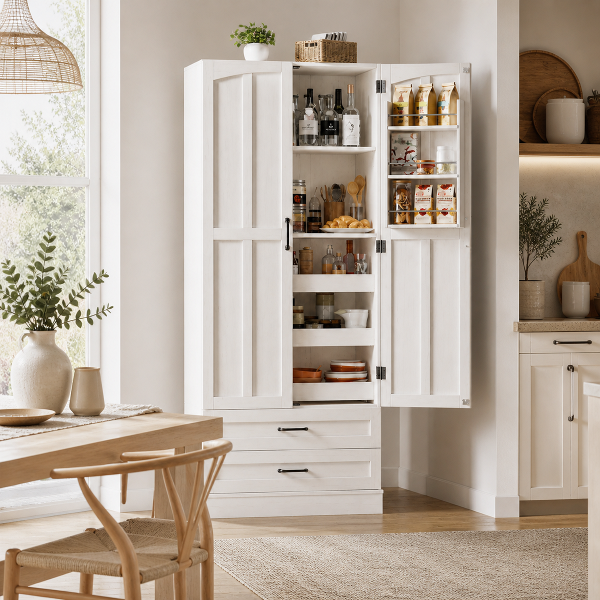 Farmhouse Pantry Cabinet (71")