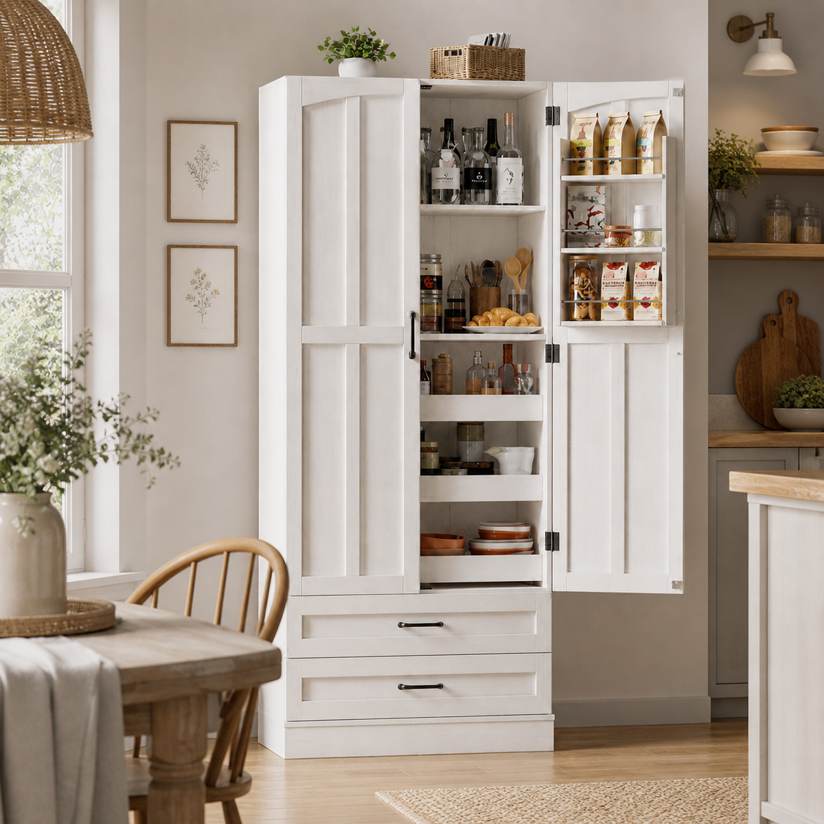 Farmhouse Pantry Cabinet (71")