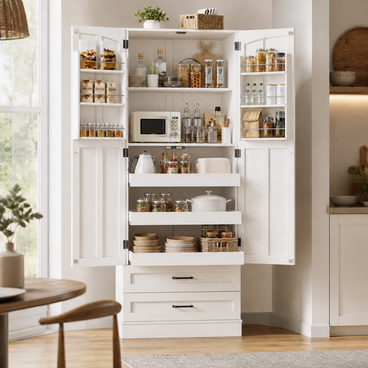 Farmhouse Pantry Cabinet (71")
