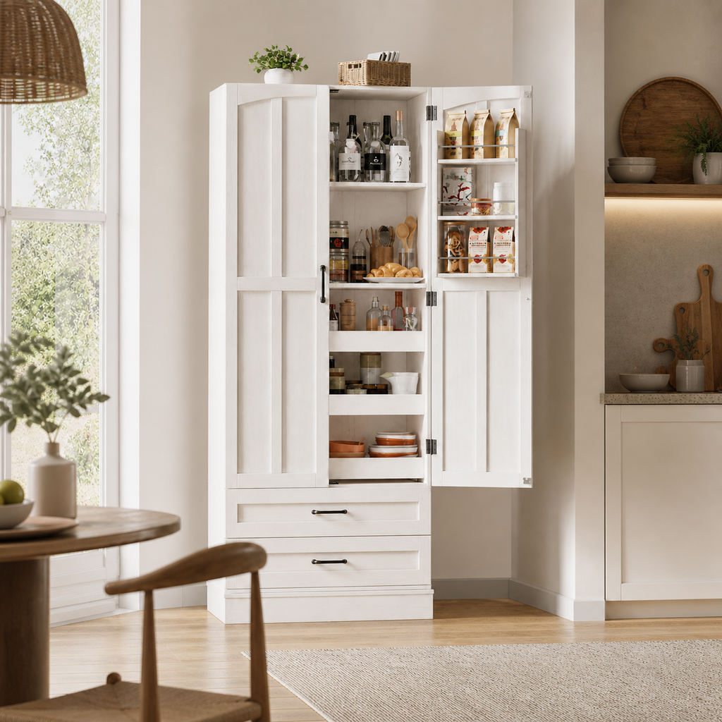 Farmhouse Pantry Cabinet (71")