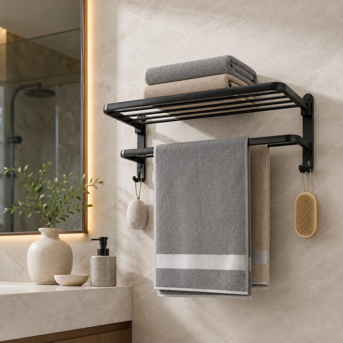 Folding Towel Rack