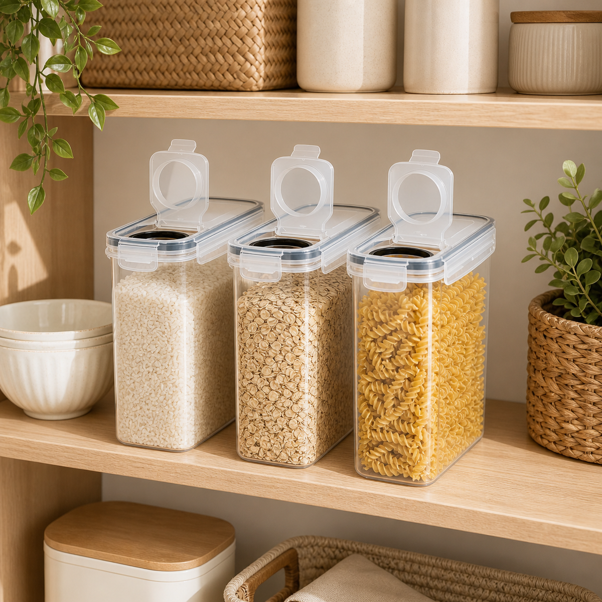 Grain Storage Containers (Set of 3)