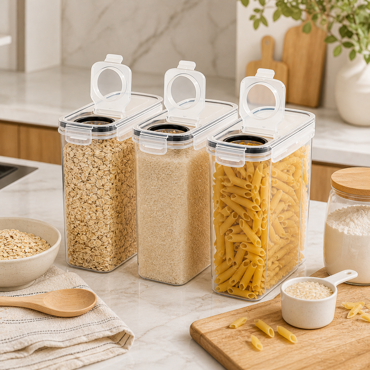 Grain Storage Containers (Set of 3)