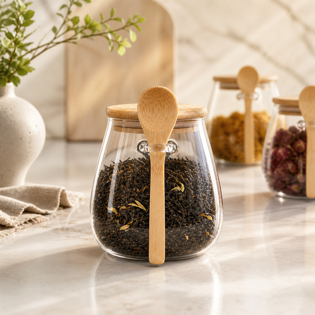 Maison Round Glass Canister