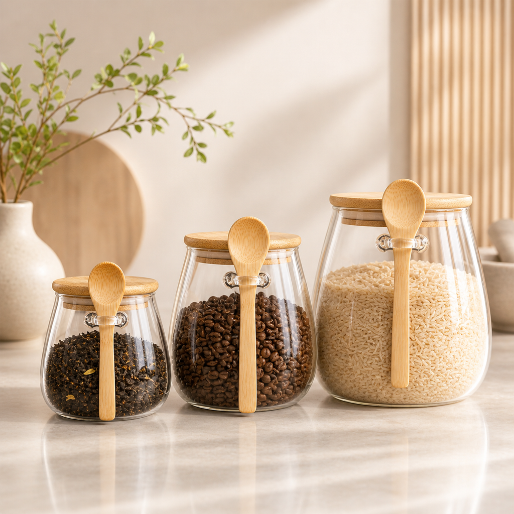 Maison Round Glass Canister